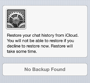 iCloud Whatsapp sauvegarde grisée