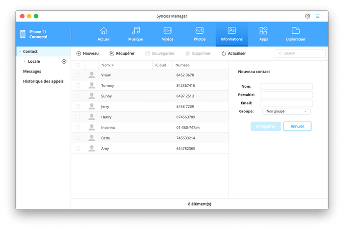 contacts management