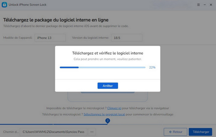 Le processus de téléchargement