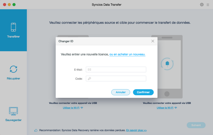 enregistrer Syncios Data Transfer pour Mac