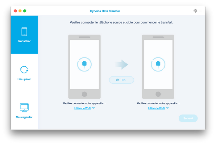 Syncios Data Transfer for mac homepage